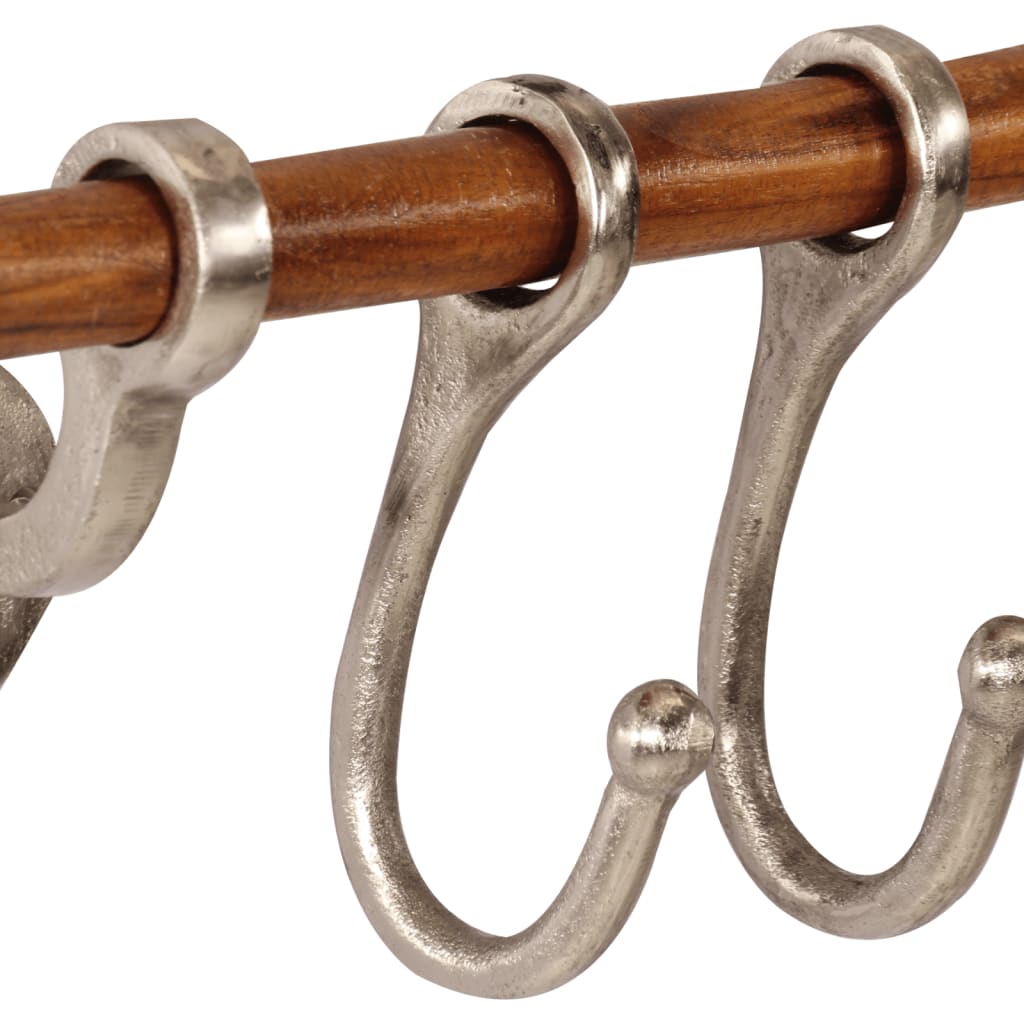 Coat Rack Wall Mounted 75x15 cm Aluminium