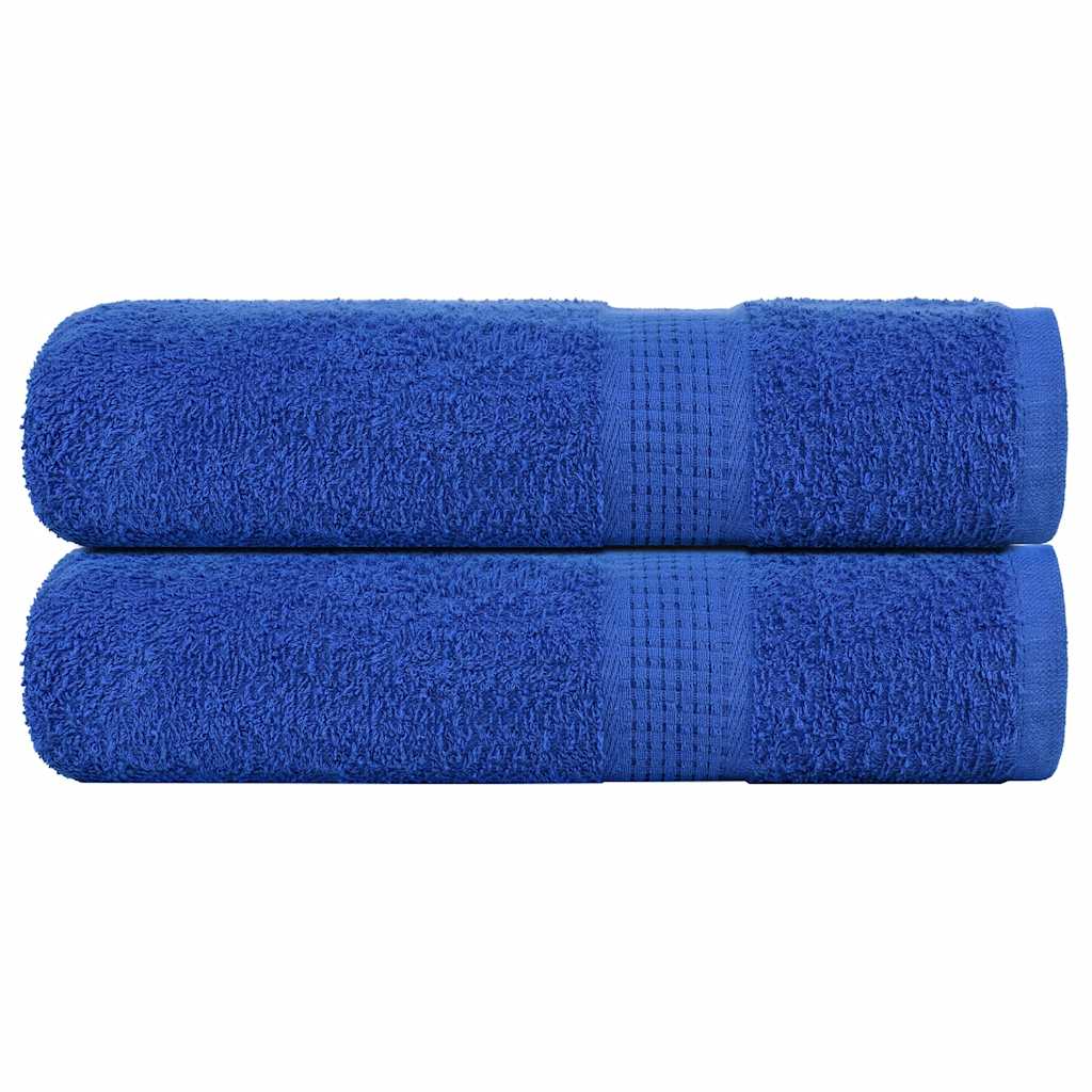 Shower Towels 2 pcs Blue 70x140 cm 360 gsm 100% Cotton