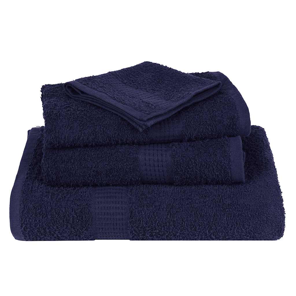 Wash Towels 10 pcs FROGN Navy Blue 30x30 cm 100% Cotton