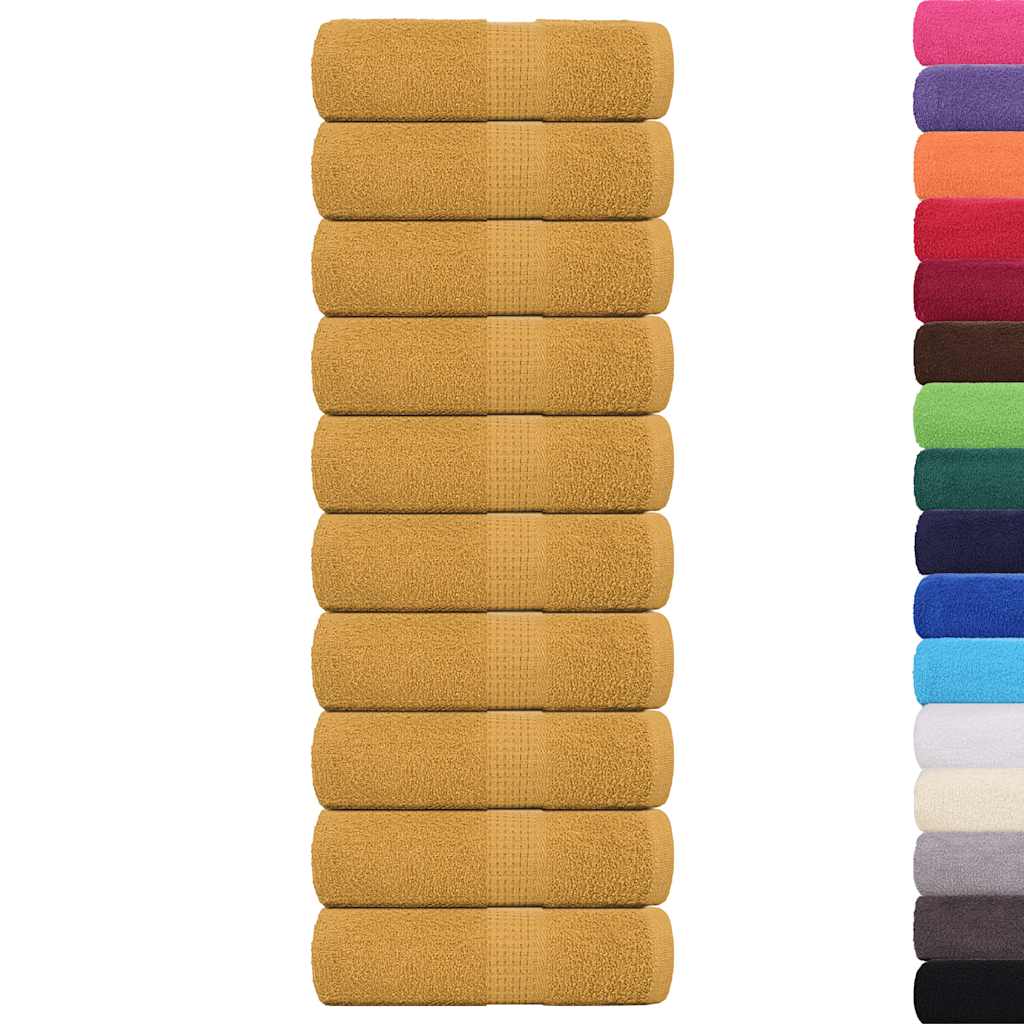 Wash Towels 10 pcs FROGN Gold 30x30 cm 100% Cotton