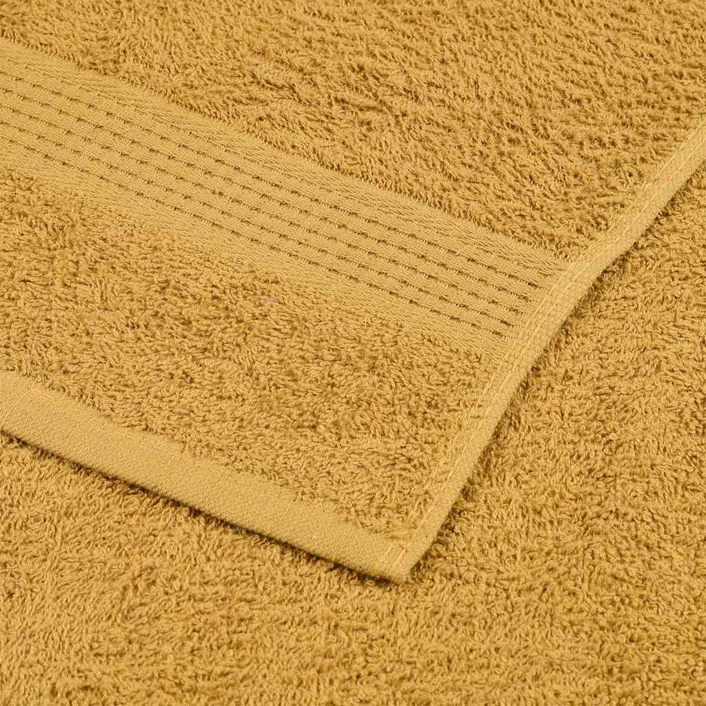 Sauna Towels 2 pcs Gold 80x200 cm 360 gsm 100% Cotton
