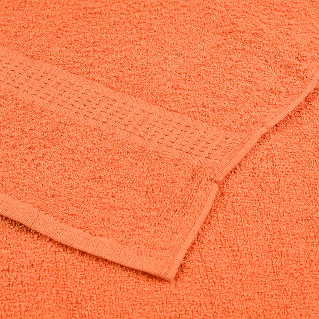 Bath Towels 10 pcs Orange 100x150 cm 360 gsm 100% Cotton