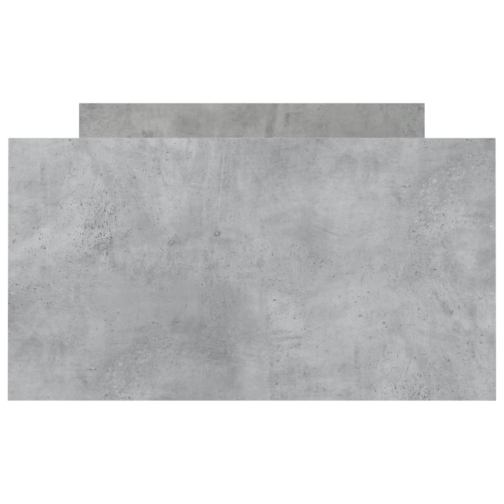 Bed Frame without Mattress Concrete Grey 100x200 cm