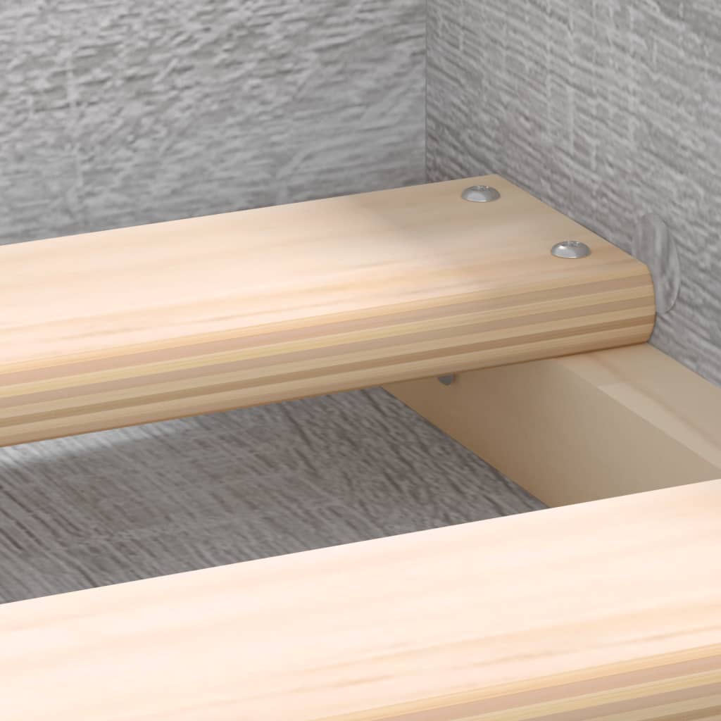 Bed Frame without Mattress Grey Sonoma 160x200 cm