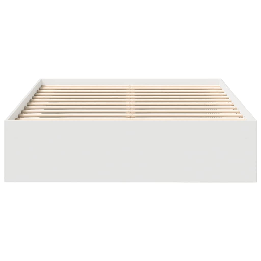 Bed Frame without Mattress White 120x190 cm Small Double Small Double