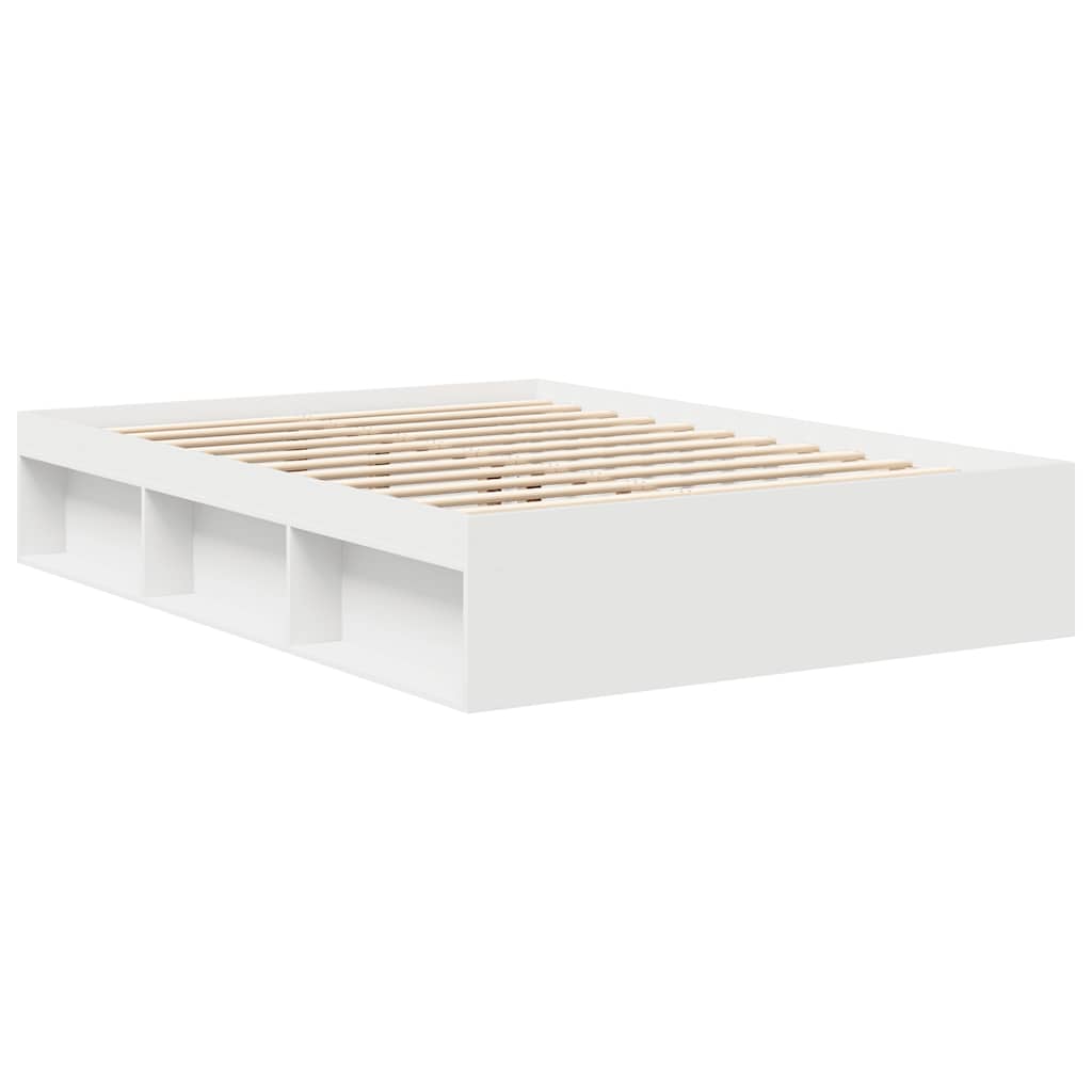 Bed Frame without Mattress White 120x190 cm Small Double Small Double