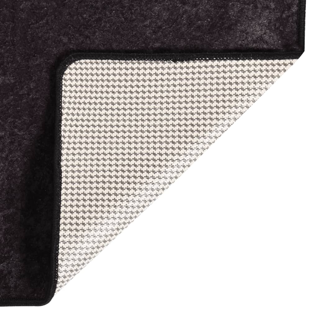 Rug Washable Anthracite 120x170 cm Anti Slip