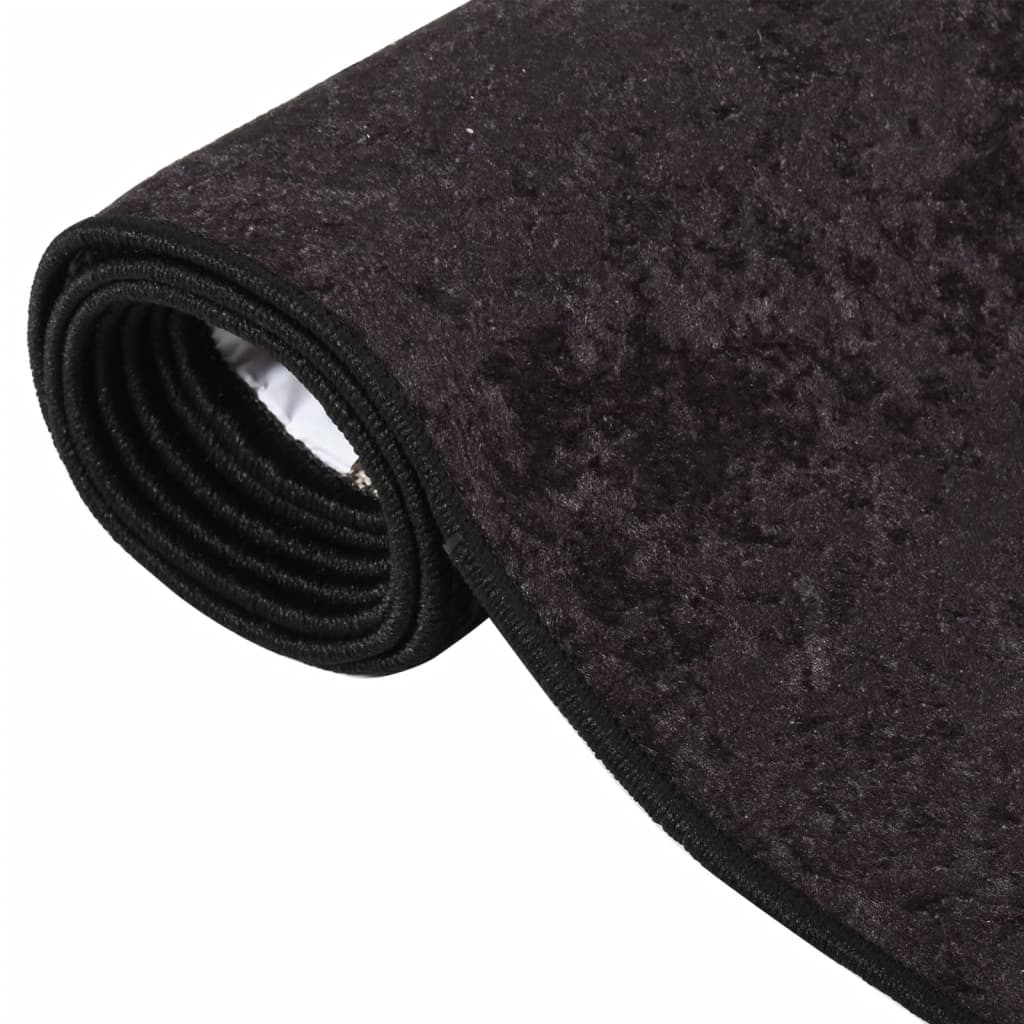 Rug Washable Anthracite 120x170 cm Anti Slip