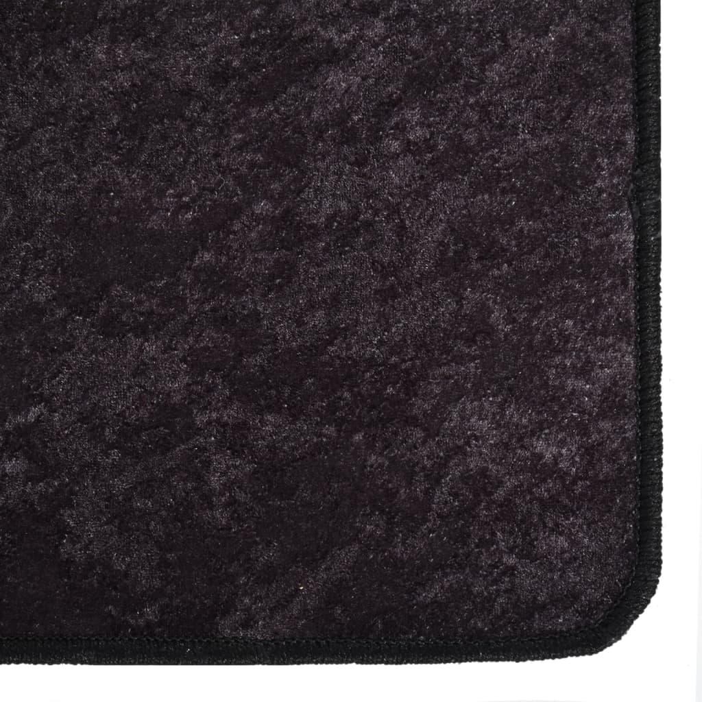 Rug Washable Anthracite 120x170 cm Anti Slip