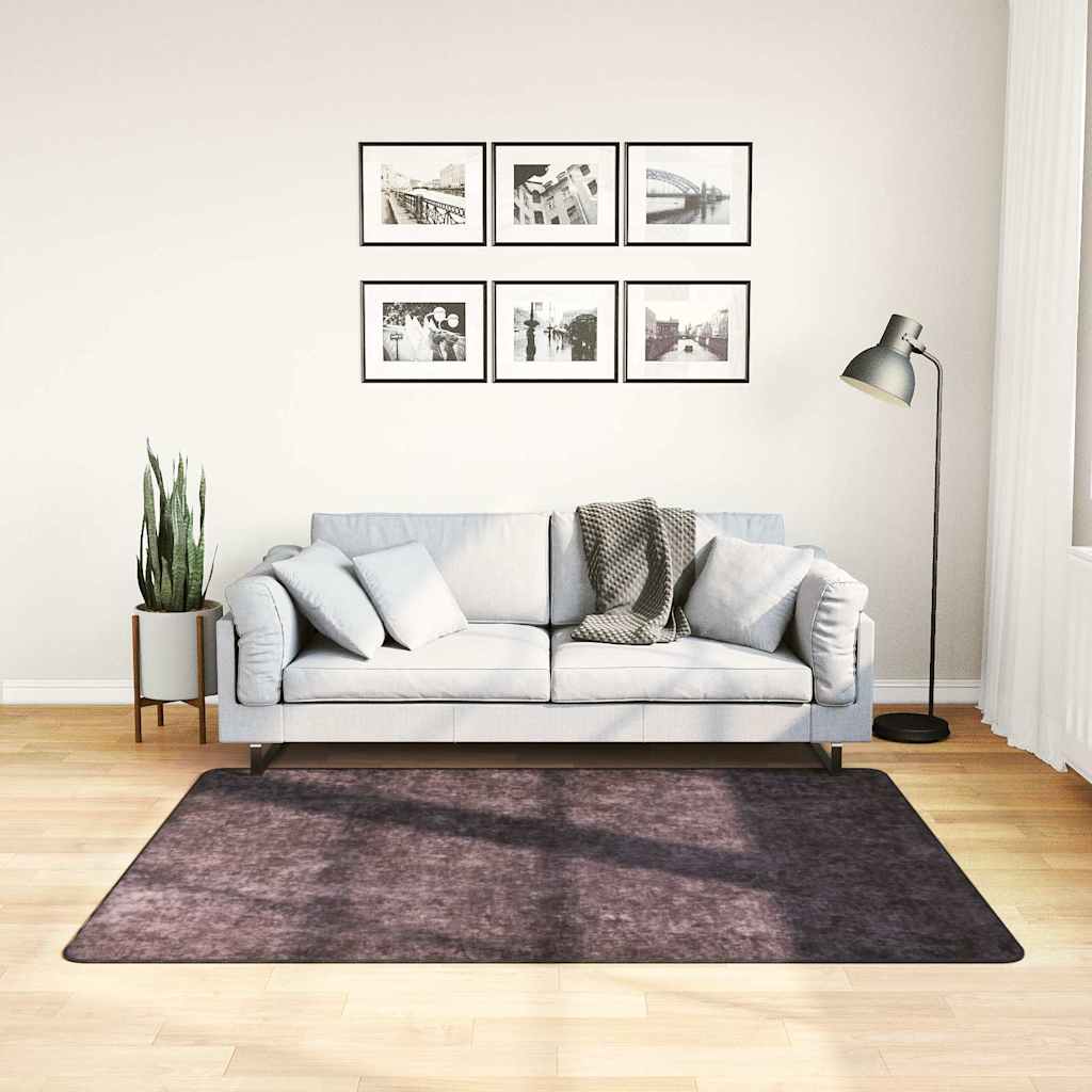 Rug Washable Anthracite 120x170 cm Anti Slip