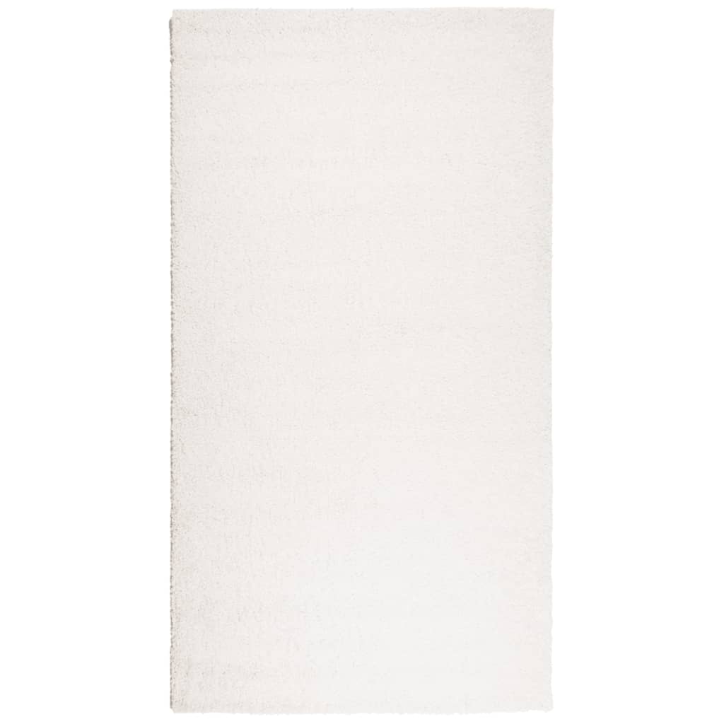 Shaggy Rug PAMPLONA High Pile Modern Cream 60x110 cm
