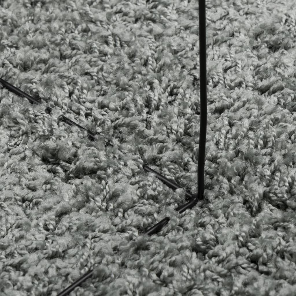 Shaggy Rug PAMPLONA High Pile Modern Green Ø 280 cm