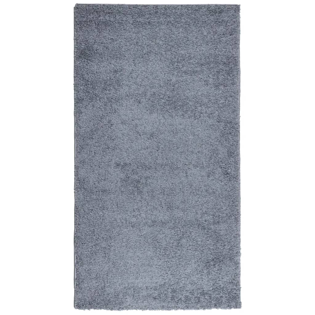 Shaggy Rug PAMPLONA High Pile Modern Blue 80x150 cm
