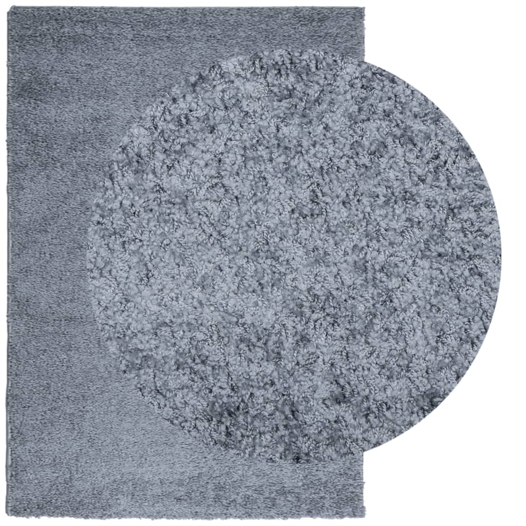 Shaggy Rug PAMPLONA High Pile Modern Blue 120x170 cm