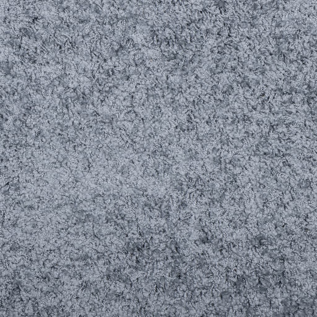 Shaggy Rug PAMPLONA High Pile Modern Blue Ø 80 cm