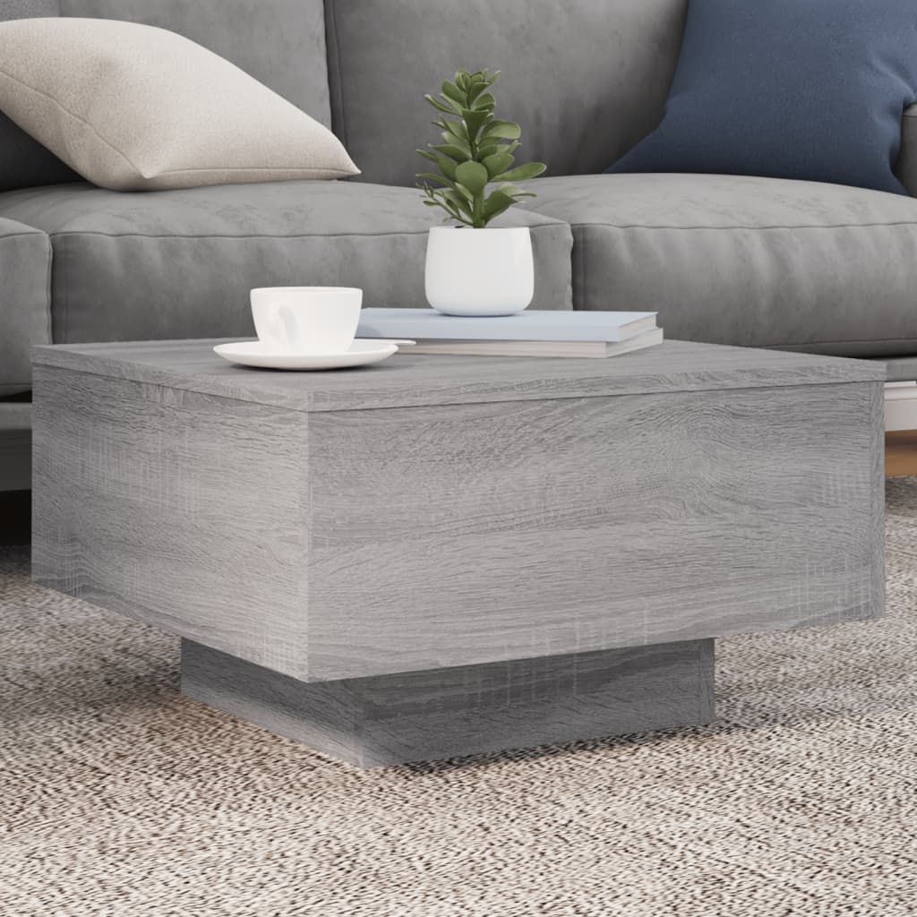 Coffee Table Grey Sonoma 55x55x31 cm Engineered Wood