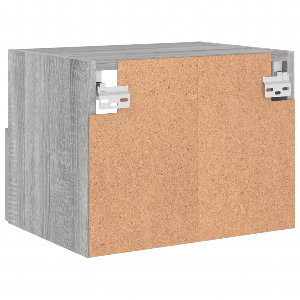 TV Wall Cabinet Grey Sonoma 40x30x30 cm Engineered Wood