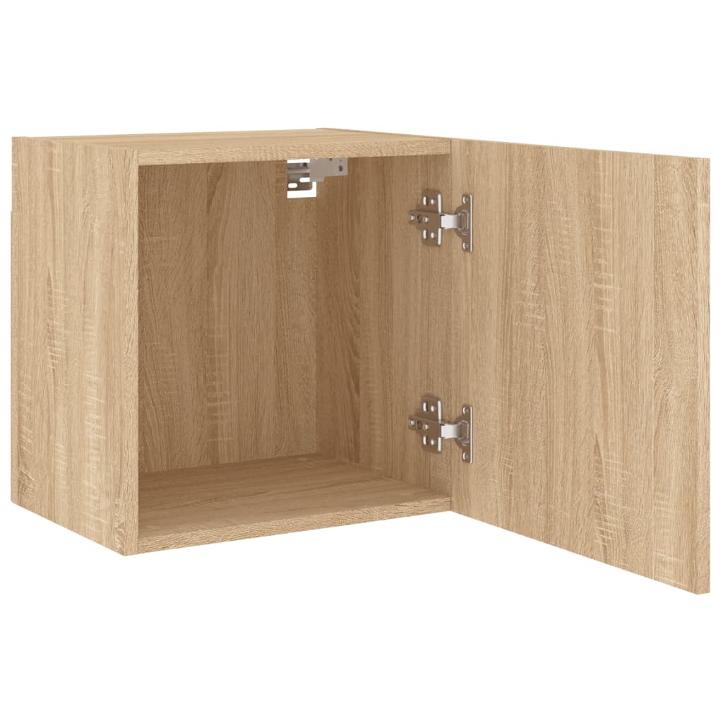 TV Wall Cabinets 2 pcs Sonoma Oak 40.5x30x40 cm Engineered Wood