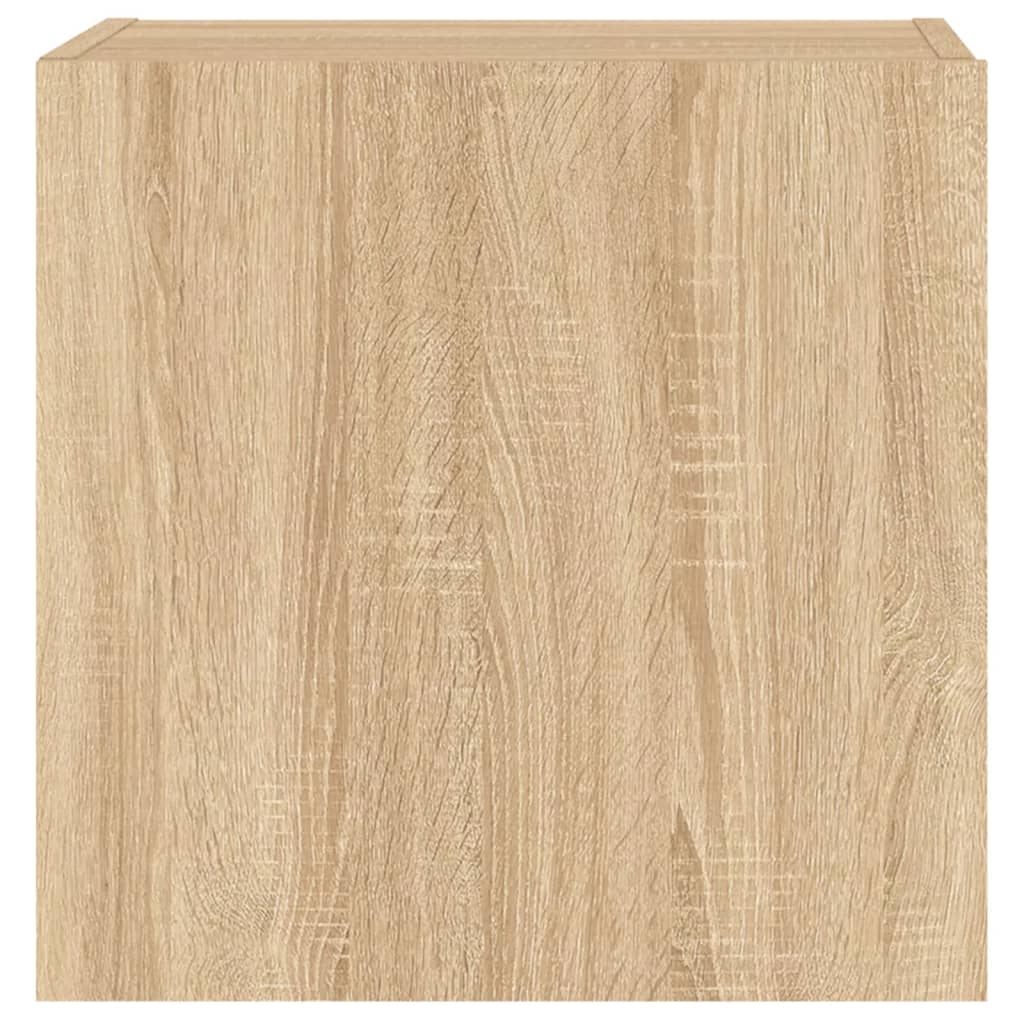 TV Wall Cabinets 2 pcs Sonoma Oak 40.5x30x40 cm Engineered Wood