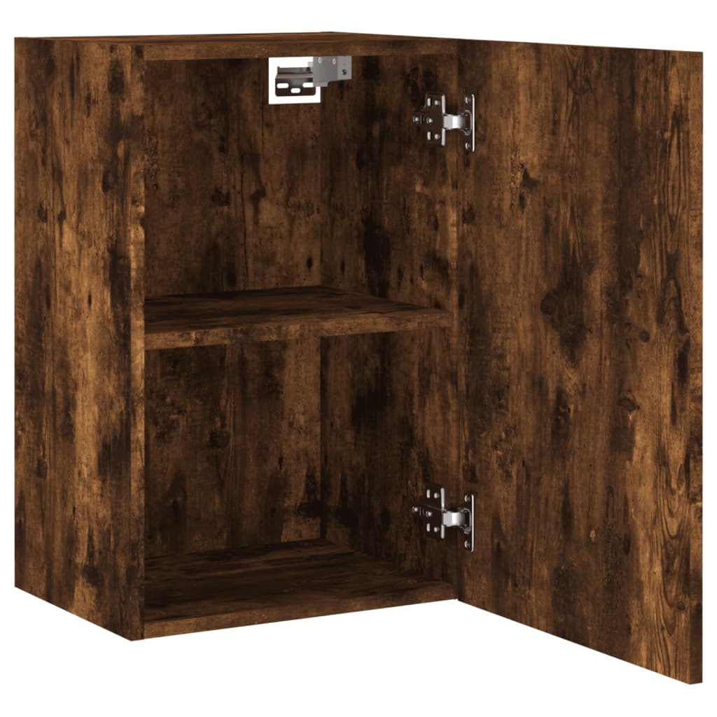 TV Wall Cabinet Smoked Oak 40.5x30x60 cm Engineered Wood
