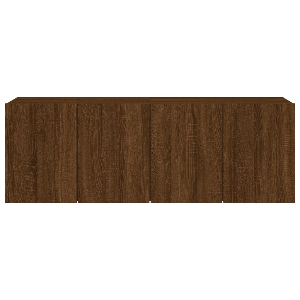 TV Cabinets Wall-mounted 2 pcs Brown Oak 60x30x41 cm