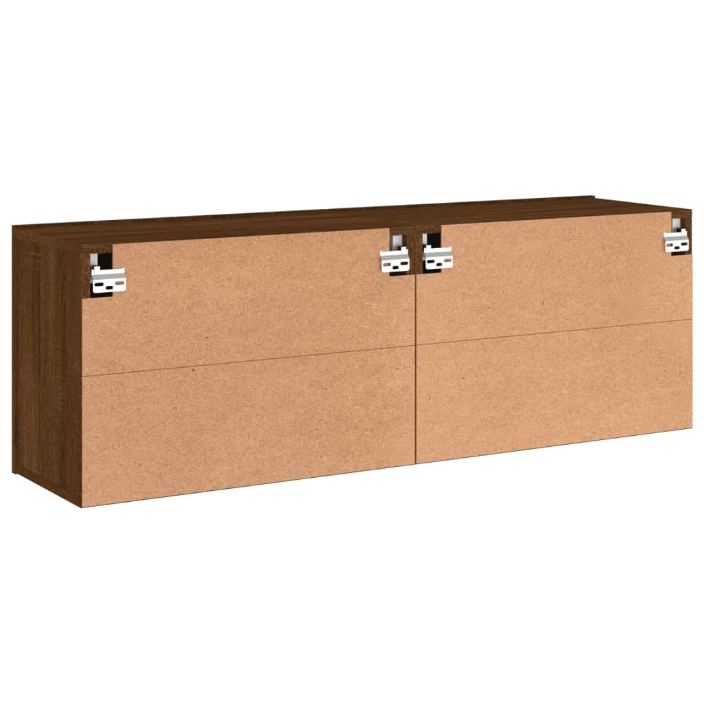 TV Cabinets Wall-mounted 2 pcs Brown Oak 60x30x41 cm