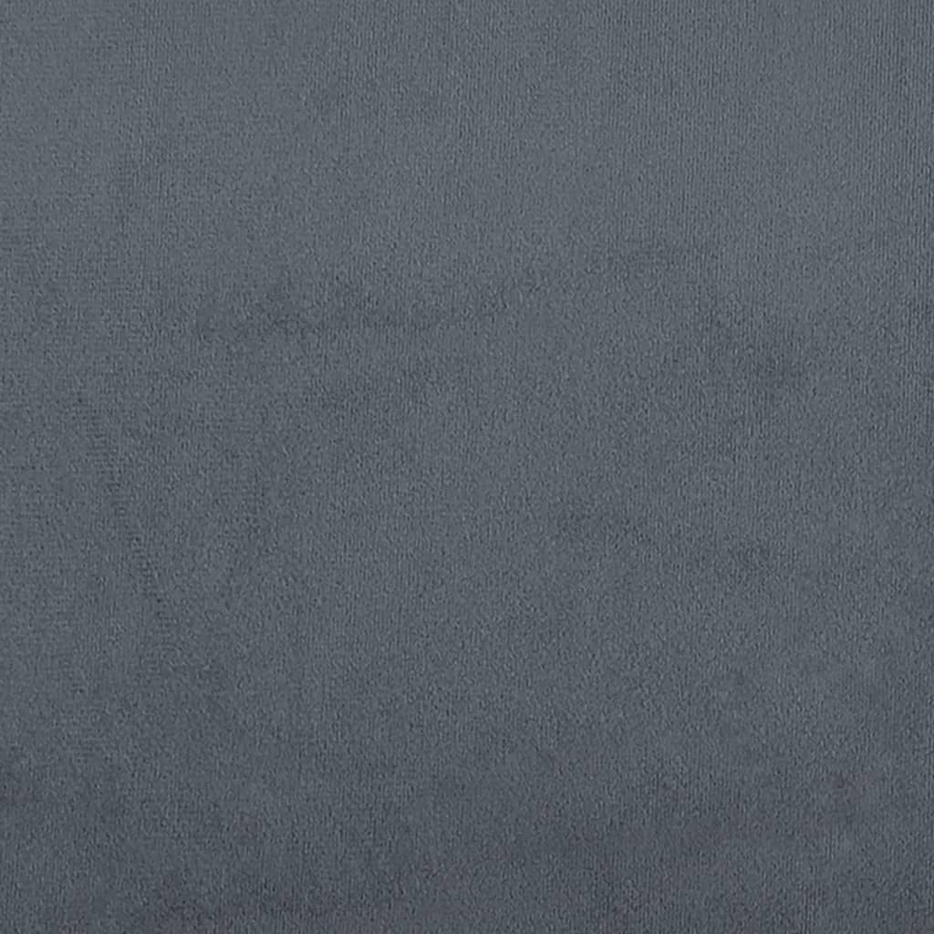 Bed Frame "Dover" Dark Grey 135x190 cm Double Velvet