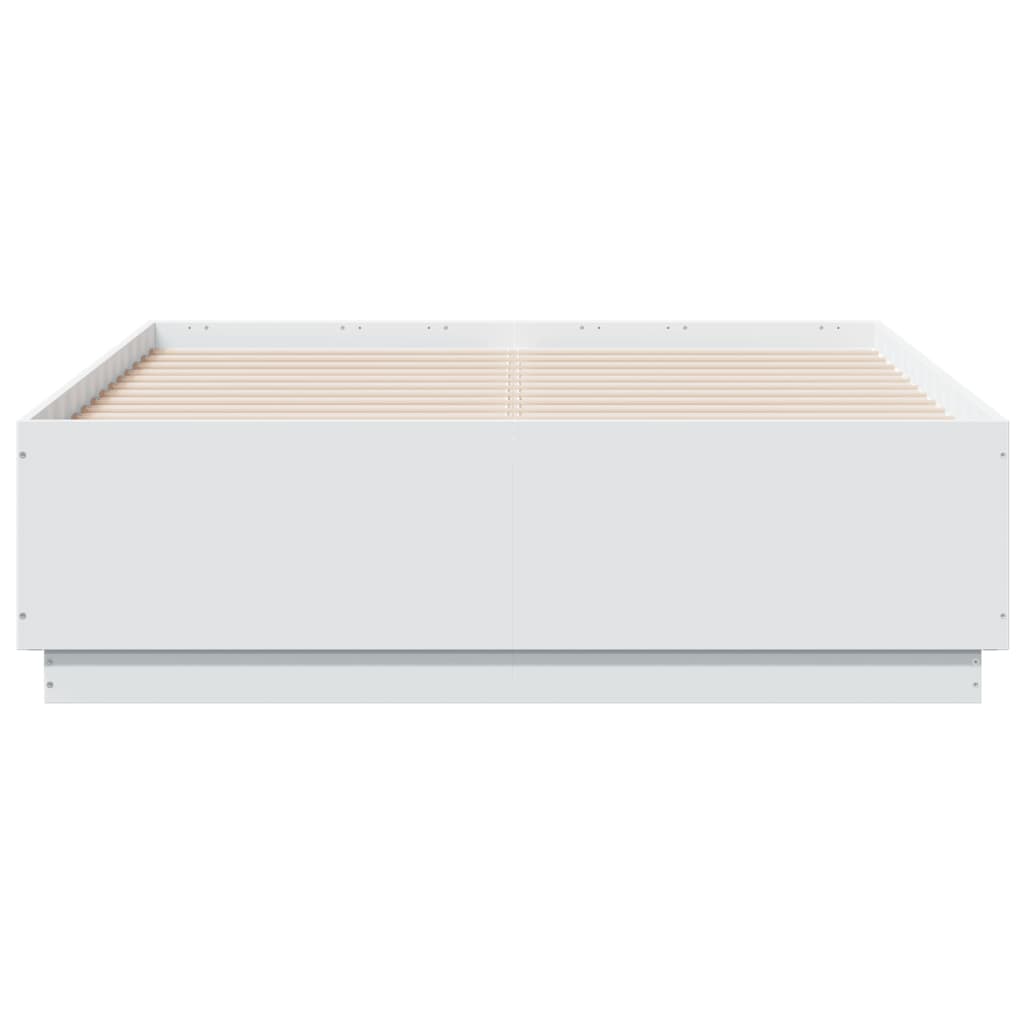 Bed Frame without Mattress White 135x190 cm Double