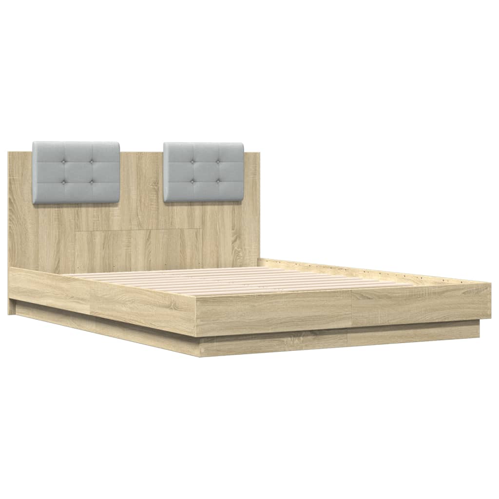 Bed Frame without Mattress Sonoma Oak 120x190 cm Small Double