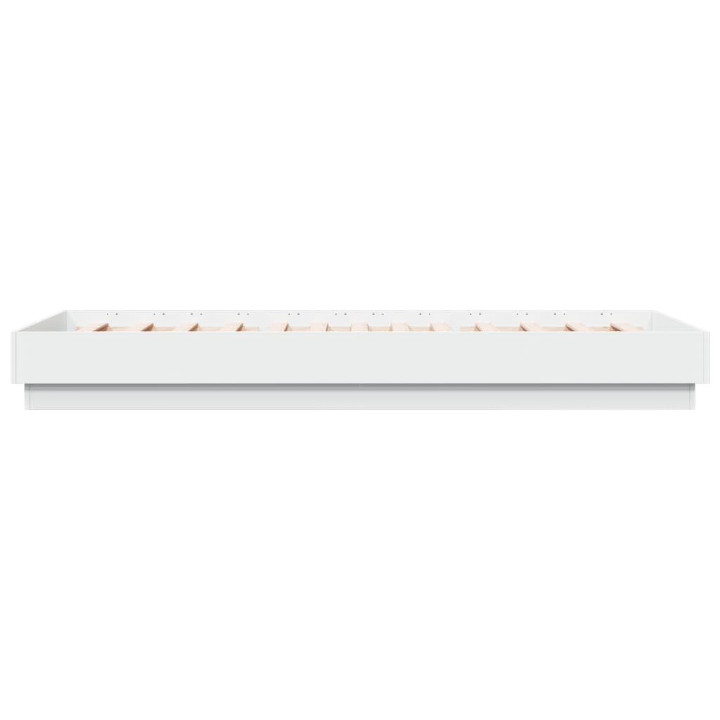 Bed Frame without Mattress White 100x200 cm Engineered Wood