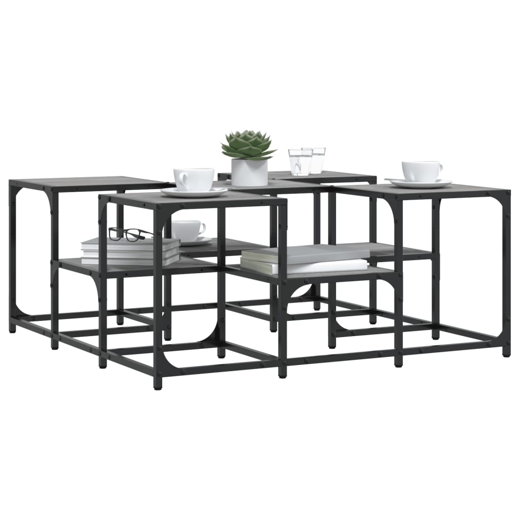 Coffee Table Grey Sonoma 91x91x40 cm Engineered Wood