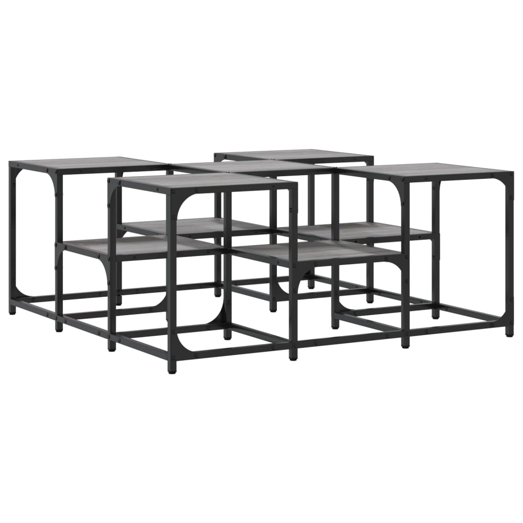 Coffee Table Grey Sonoma 91x91x40 cm Engineered Wood