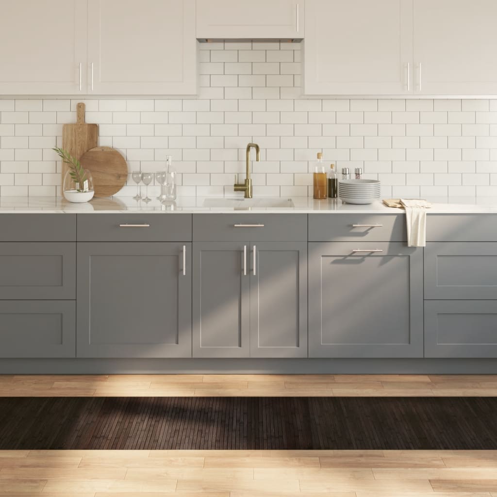 Rug Rectangular Dark Brown 60x400 cm Bamboo