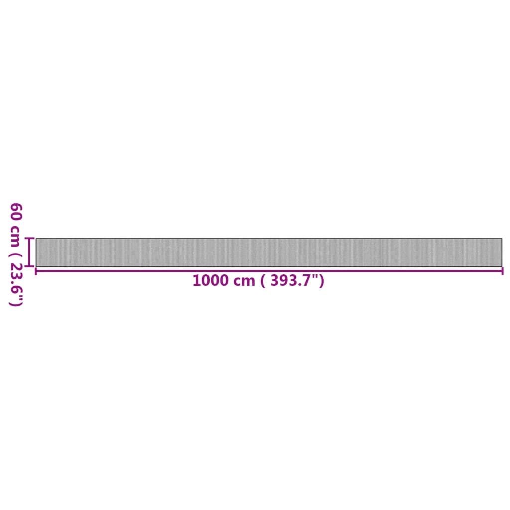 Rug Rectangular Natural60x1000 cm Bamboo