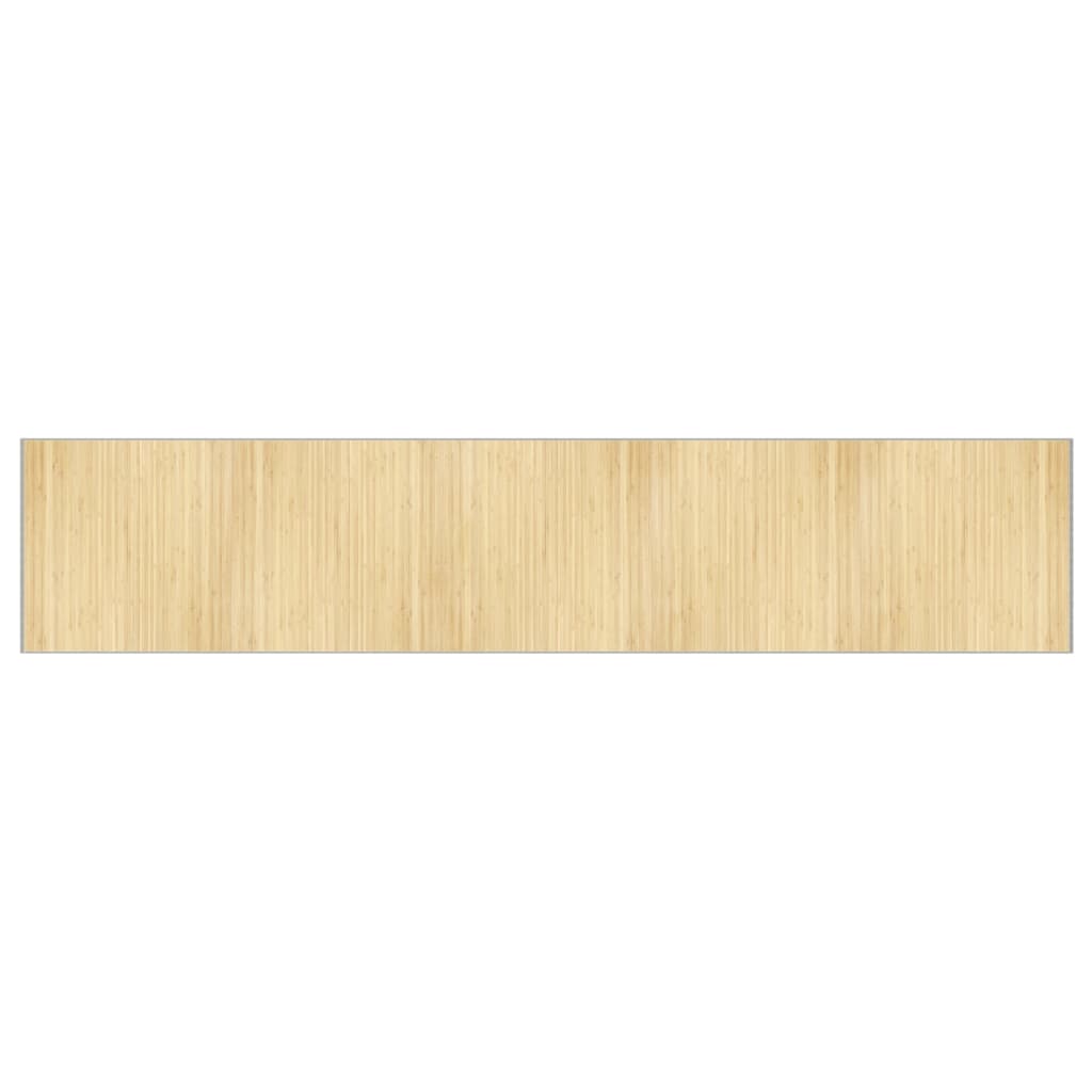 Rug Rectangular Light Natural100x1000 cm Bamboo