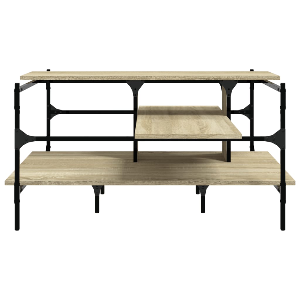 Coffee Table Sonoma Oak 100x100x48.5 cm Engineered Wood
