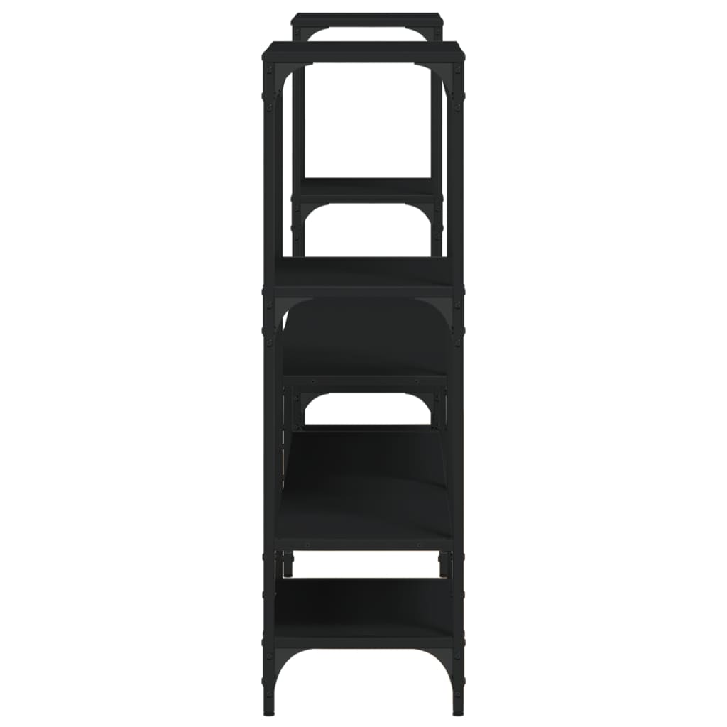 TV Cabinet Black 206.5x28.5x95 cm Engineered Wood