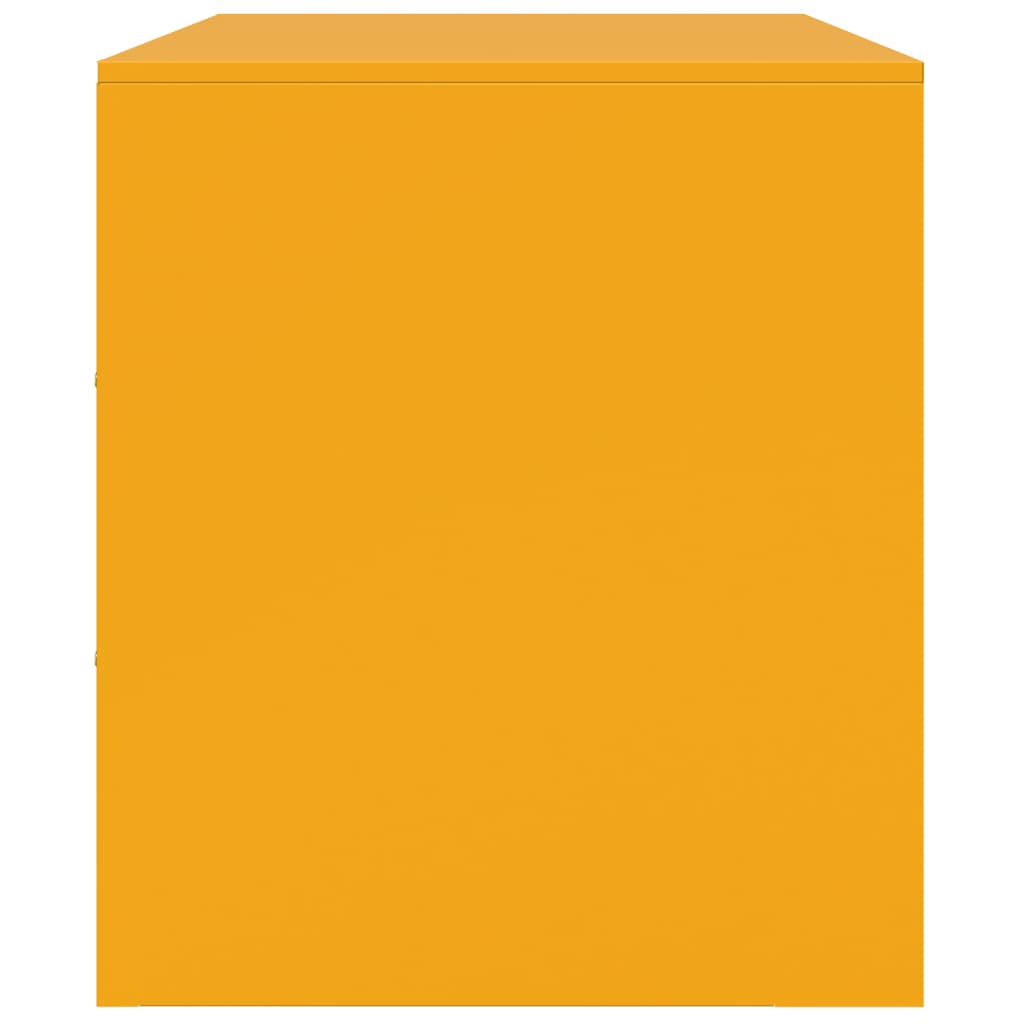 TV Cabinets 2 pcs Mustard Yellow 67x39x44 cm Steel