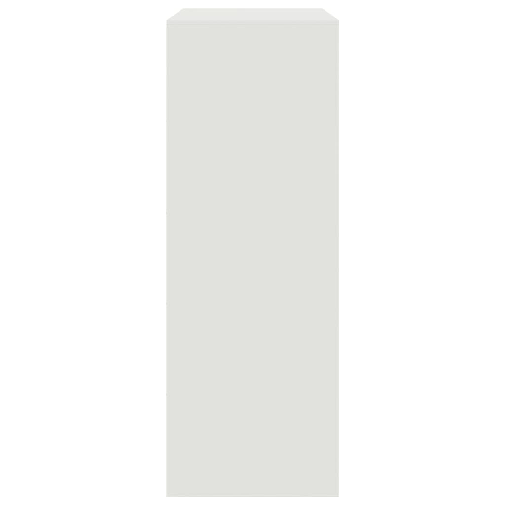 Sideboard White 67x39x107 cm Steel