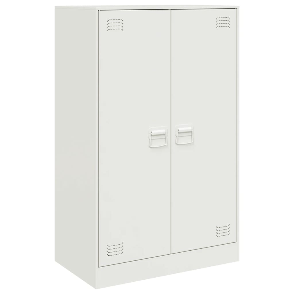 Sideboard White 67x39x107 cm Steel
