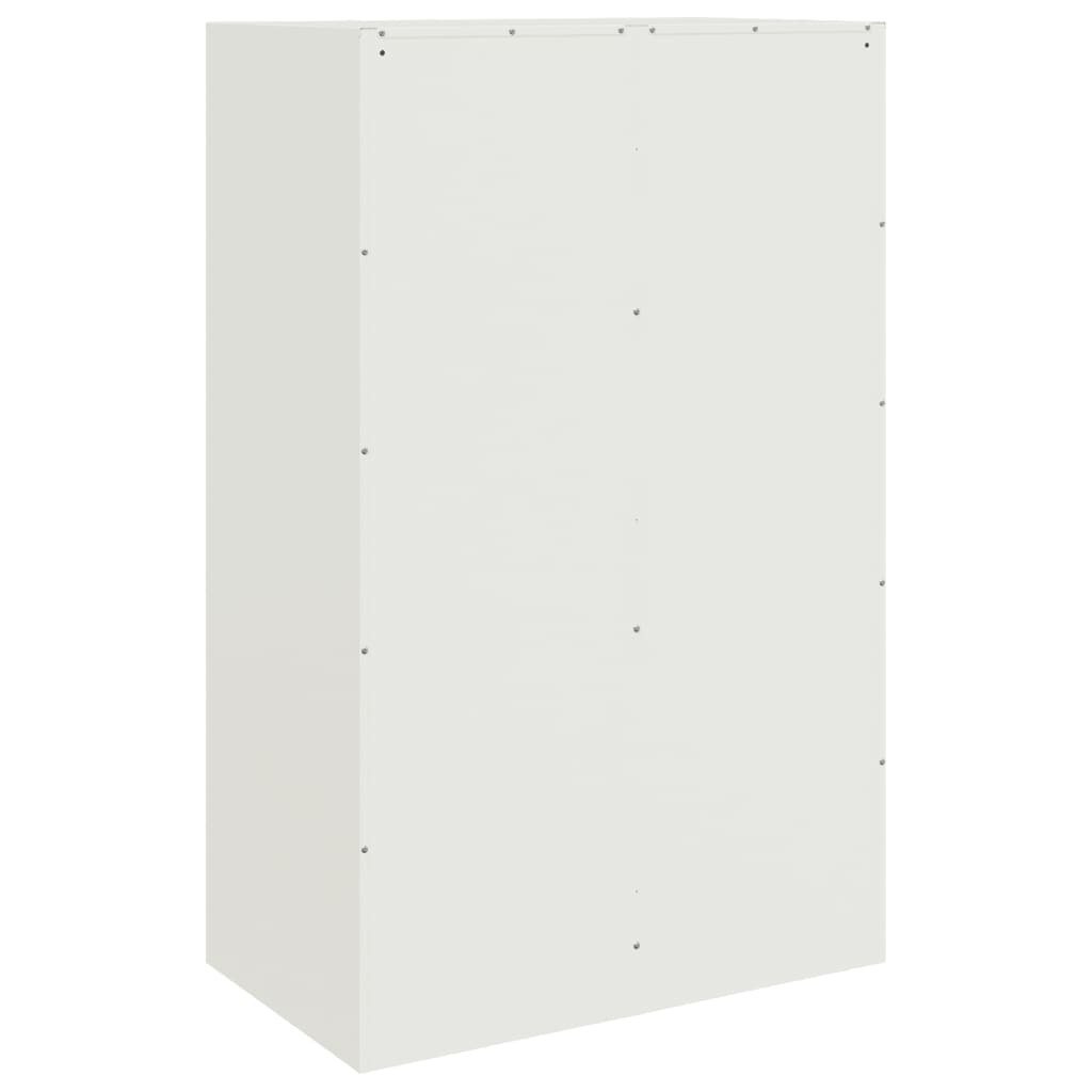 Sideboard White 67x39x107 cm Steel
