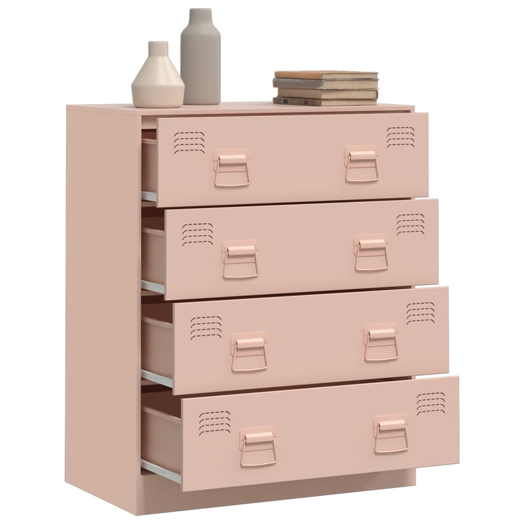 Sideboard Pink 67x39x83 cm Steel