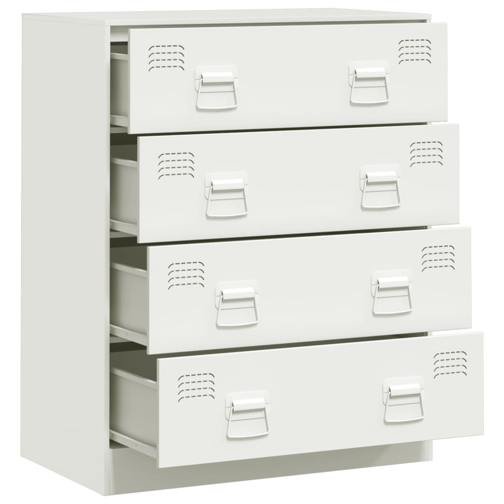 Sideboard White 67x39x83 cm Steel