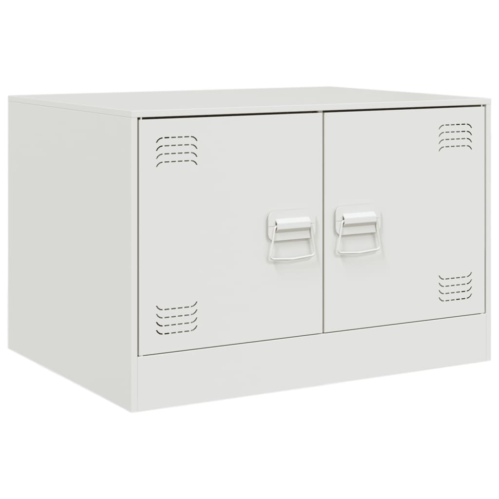 Coffee Table White 67x50x44 cm Steel