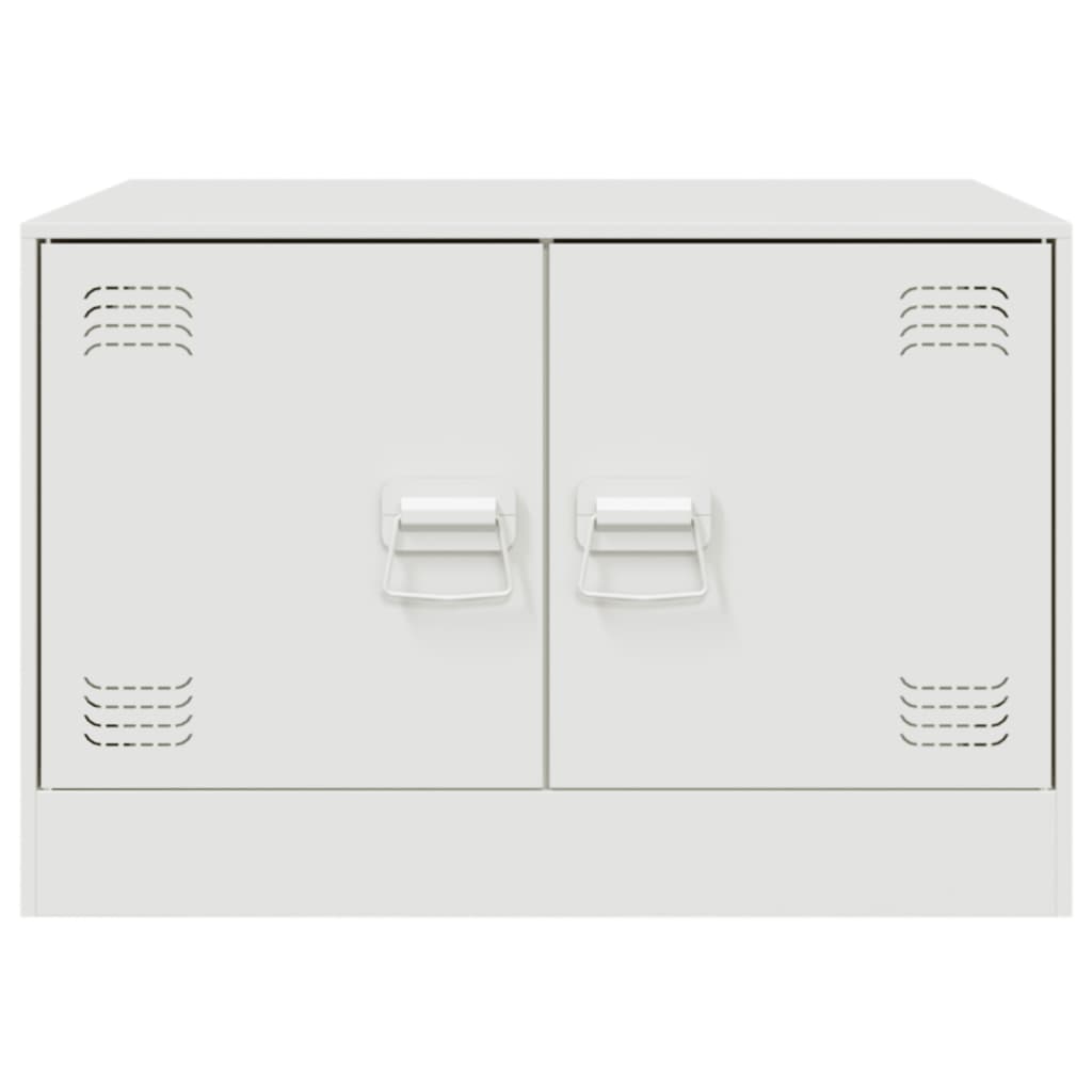 Coffee Table White 67x50x44 cm Steel