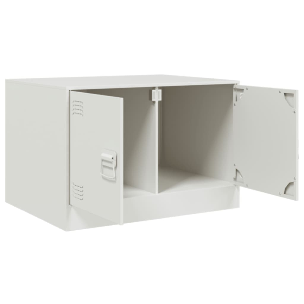 Coffee Table White 67x50x44 cm Steel