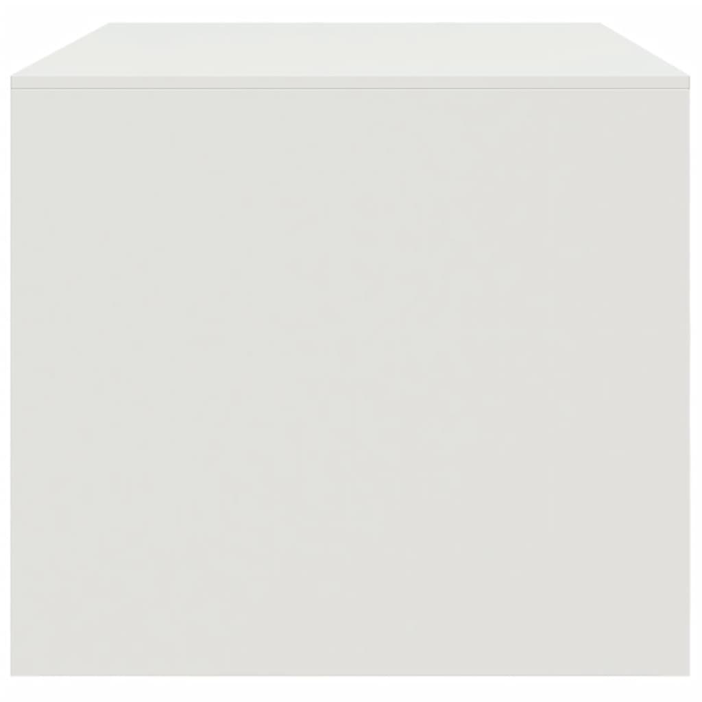 Coffee Table White 67x50x44 cm Steel