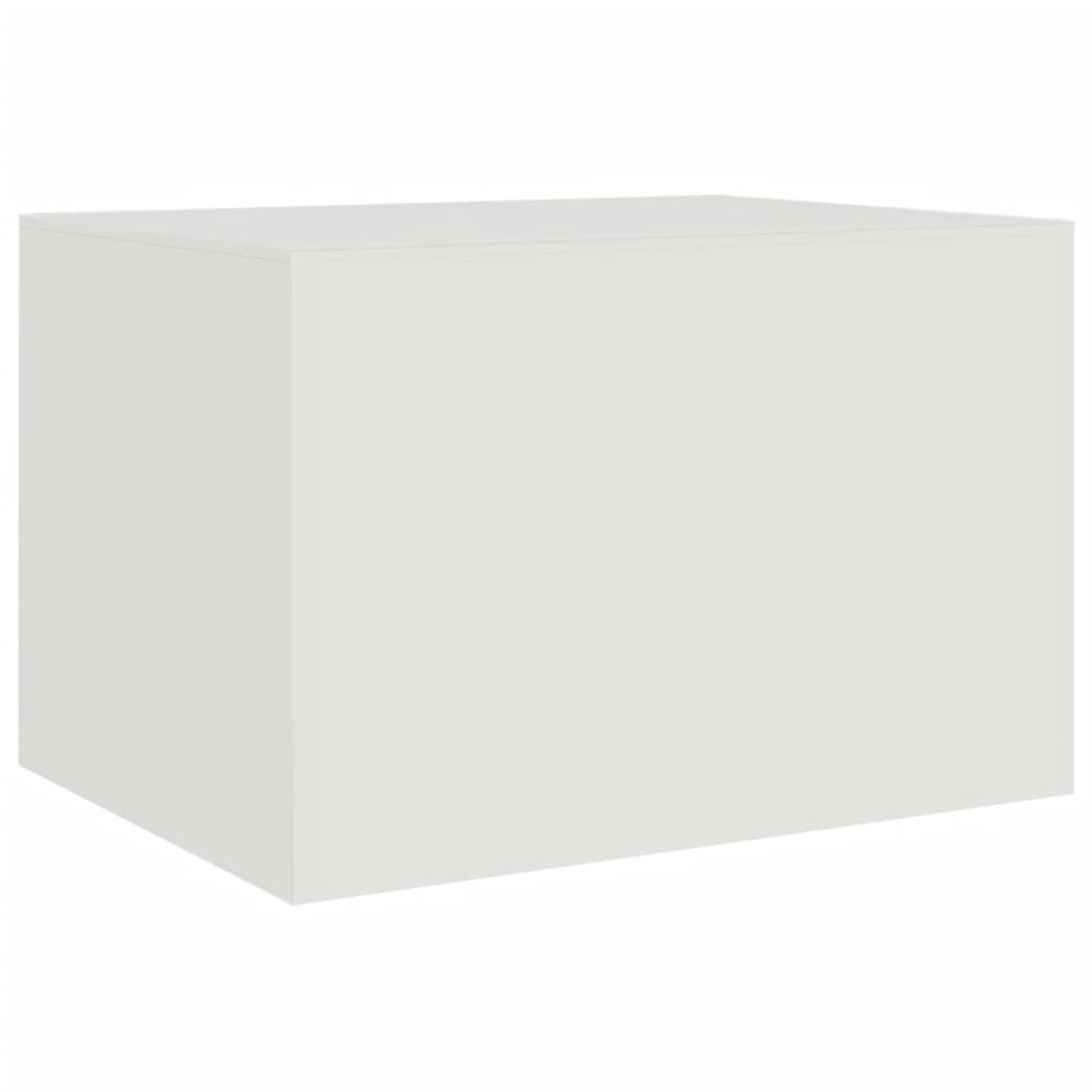 Coffee Table White 67x50x44 cm Steel