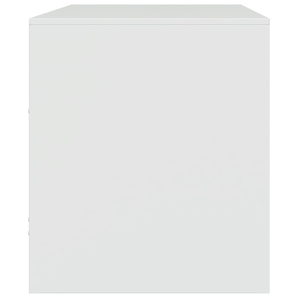 TV Cabinets 2 pcs White 67x39x44 cm Steel