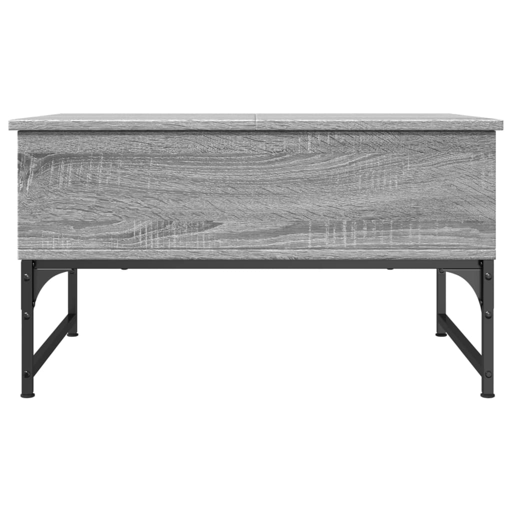 Coffee Table Grey Sonoma 70x50x40 cm Engineered Wood and Metal